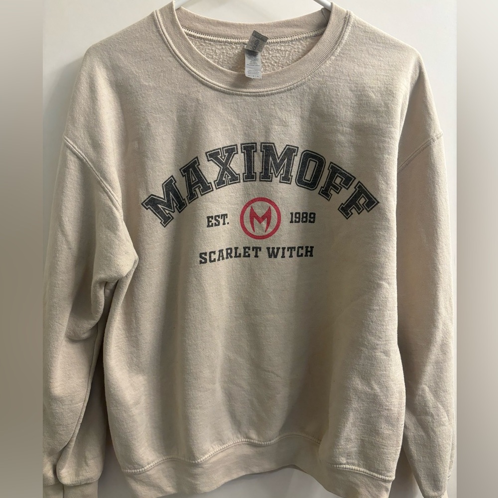 Wanda Maximoff Scarlet Witch Crew Neck Sweater Medium